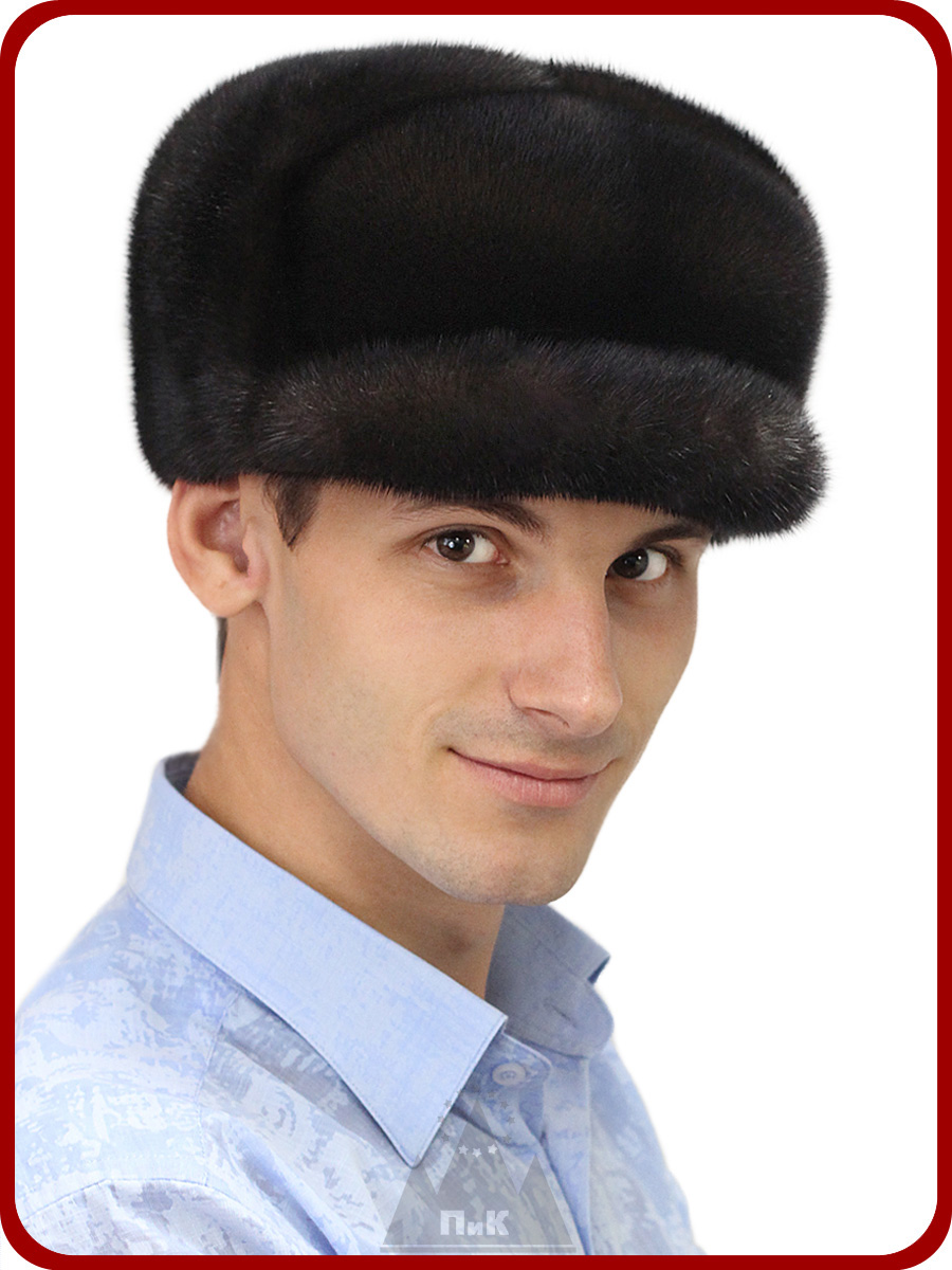 Купить зимнюю шапку москва. Мужская норковая шапка ушанка классика СТК. Норковая шапка мужская. Норка шапка мужская. Зимние головные уборы для мужчин.