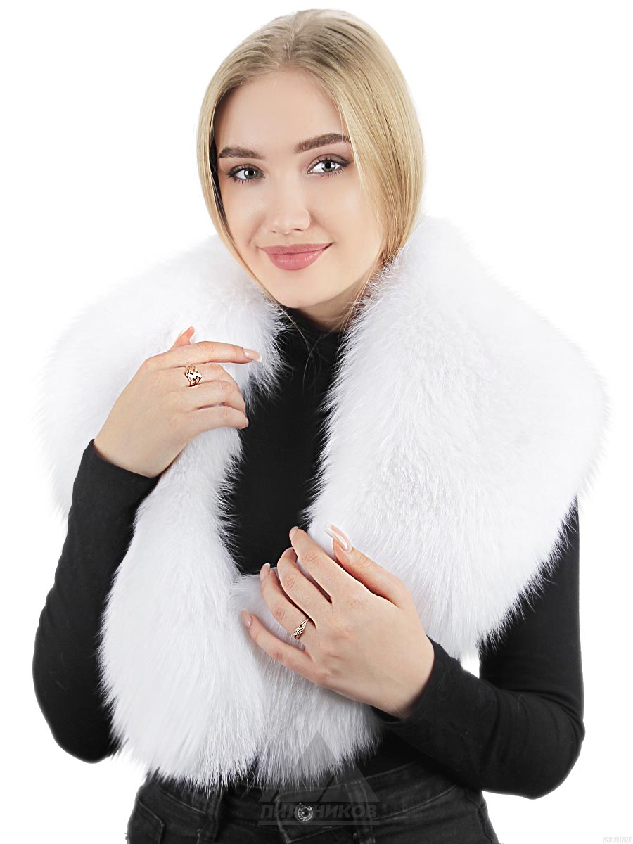 Воротник из норвежского песца Камилла - Воротник меховой Для женщин ...