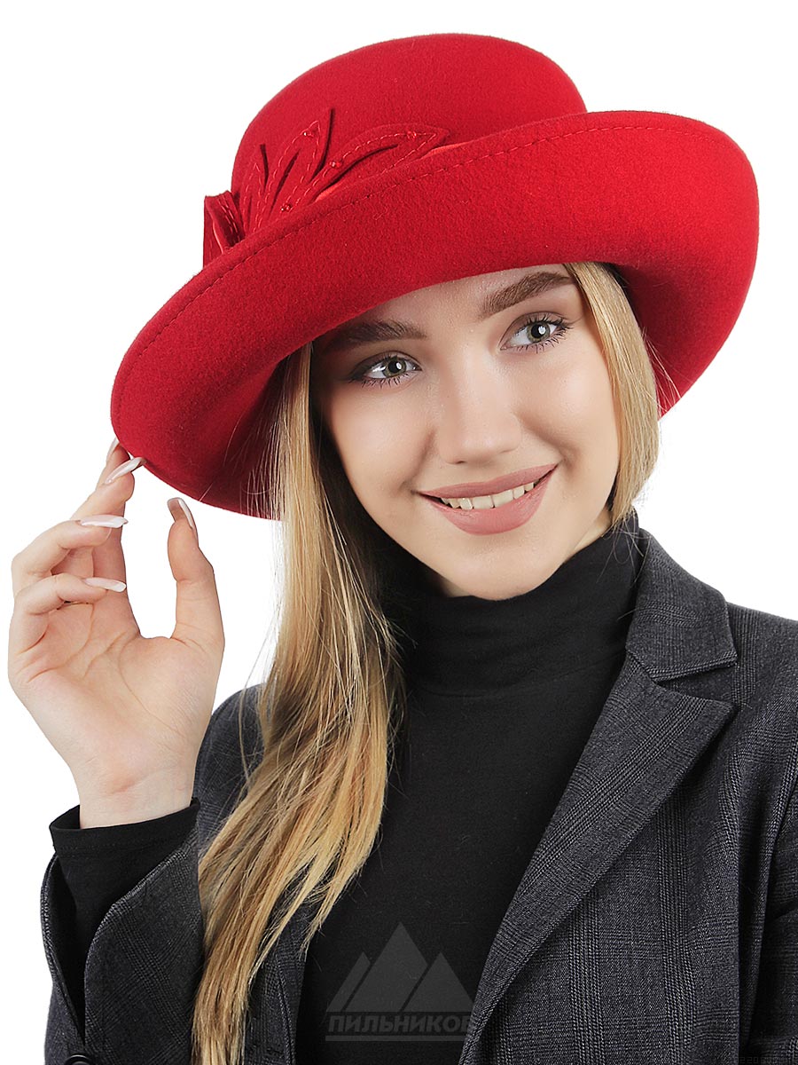 Фетровая шляпа женская