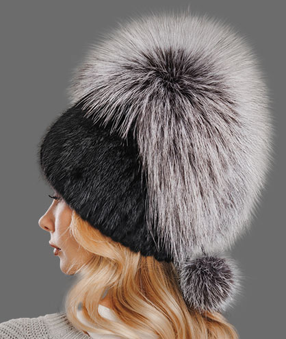 Вязаный мех на трикотаже