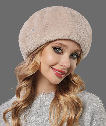 Береты из эко-меха